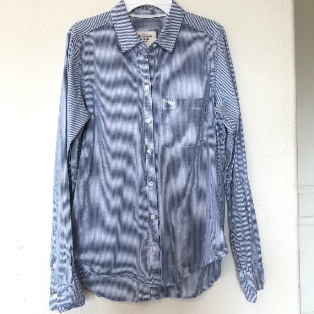 Abercrombie and Fitch Striped Button Down Shirt
